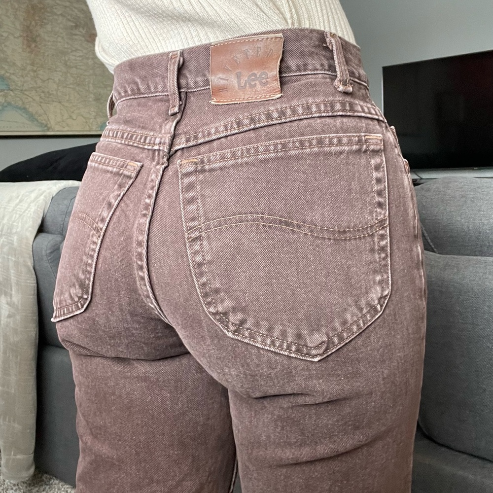 Vintage Lee Mom Jeans Chocolate Brown